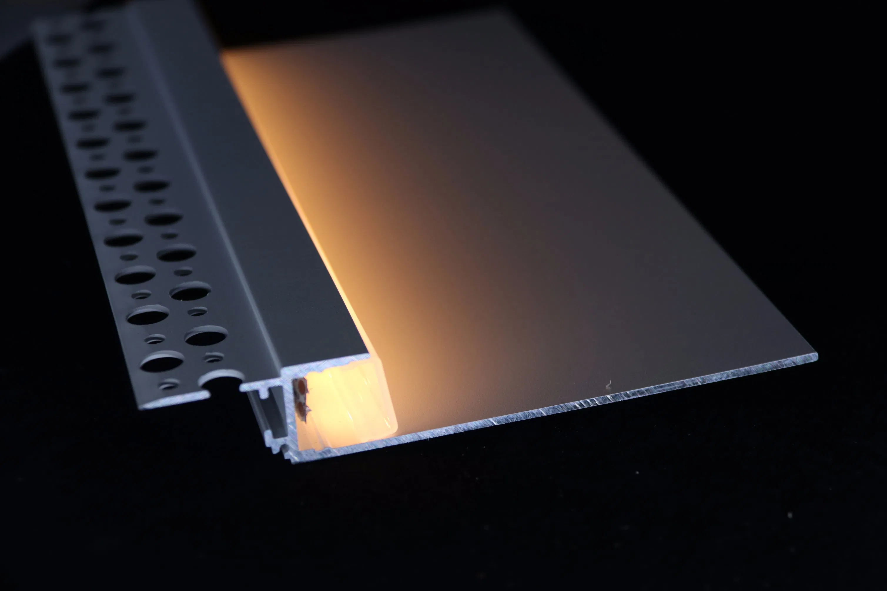 Al-C06 LED Aluminum Profile Art Downlight Indirect Lighting Cove Drywall Plaster Architecture Recessed Linear Light