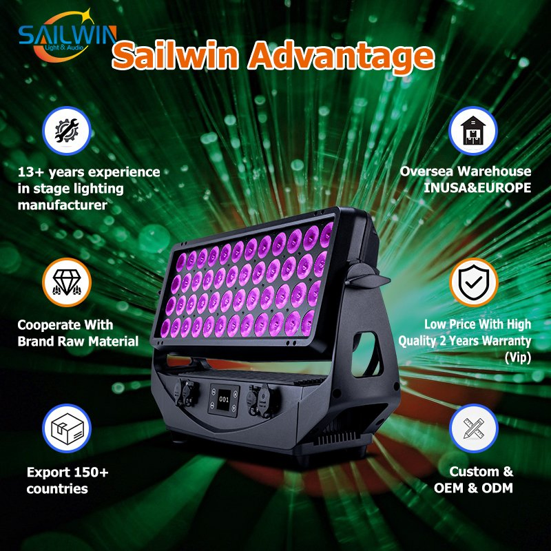 48X20W DMX512 LED City Color Wall-Washer Outdoor Building Light LED Flood Lights