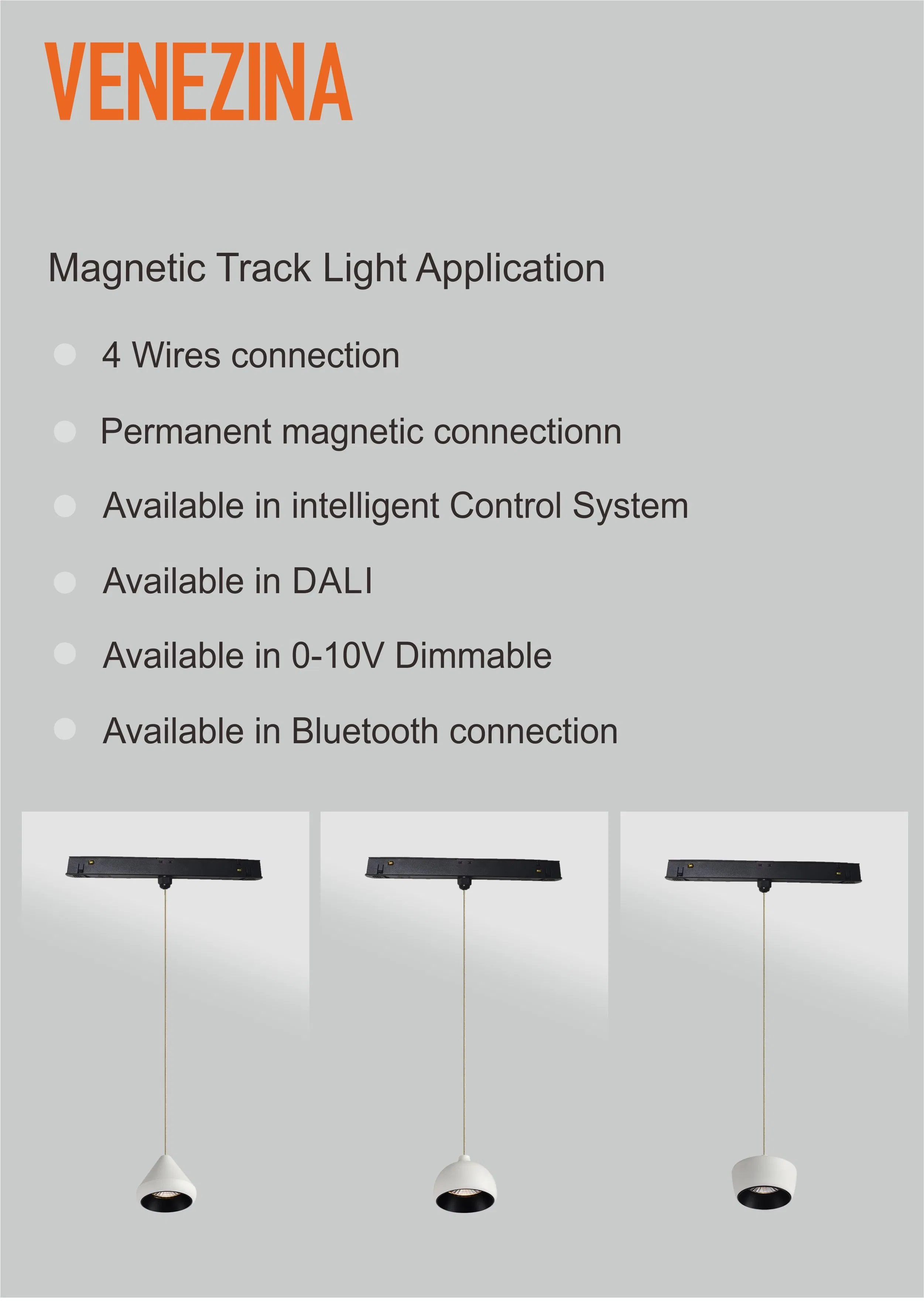 Modern Magnetic Track LED Pendant Light for Stylish Interiors