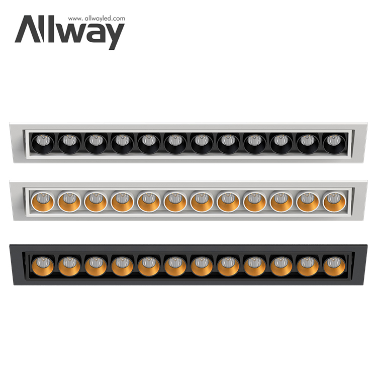 Sleek Recessed Anti-Glare 6W LED Linear Grille Light Fixture