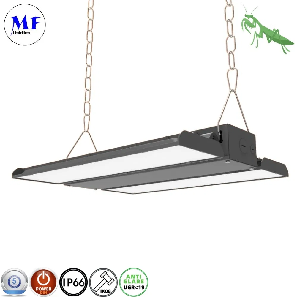 Factory Price 150W 170lm/W IP66 Waterproof Dimmable Aluminum LED Highbay Lamp LED Linear High Bay Light for Factory Workshop Warehouse Logistics Center