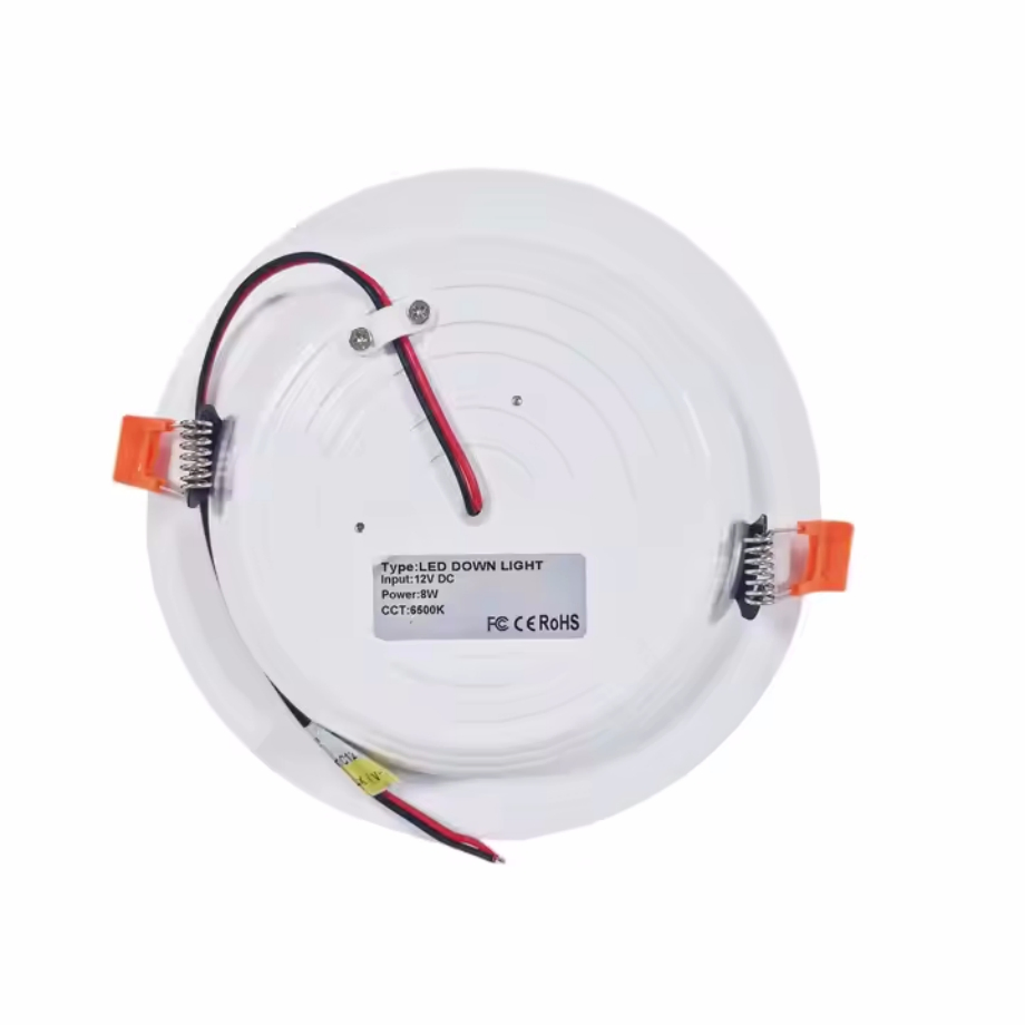 LED Panel Light DC 12V 8W Ultra Thin Cool White 6500K LED Ceiling Light Low Voltage LED Down Light for RV Camper