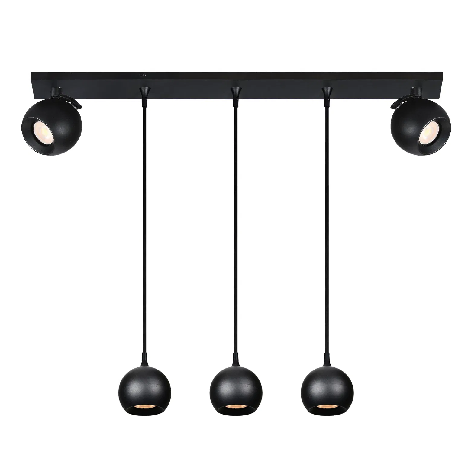 Track Modern Decorative Hanging Ceiling Surface Mounted LED GU10 Fixture Aluminum Black White Pendant Light