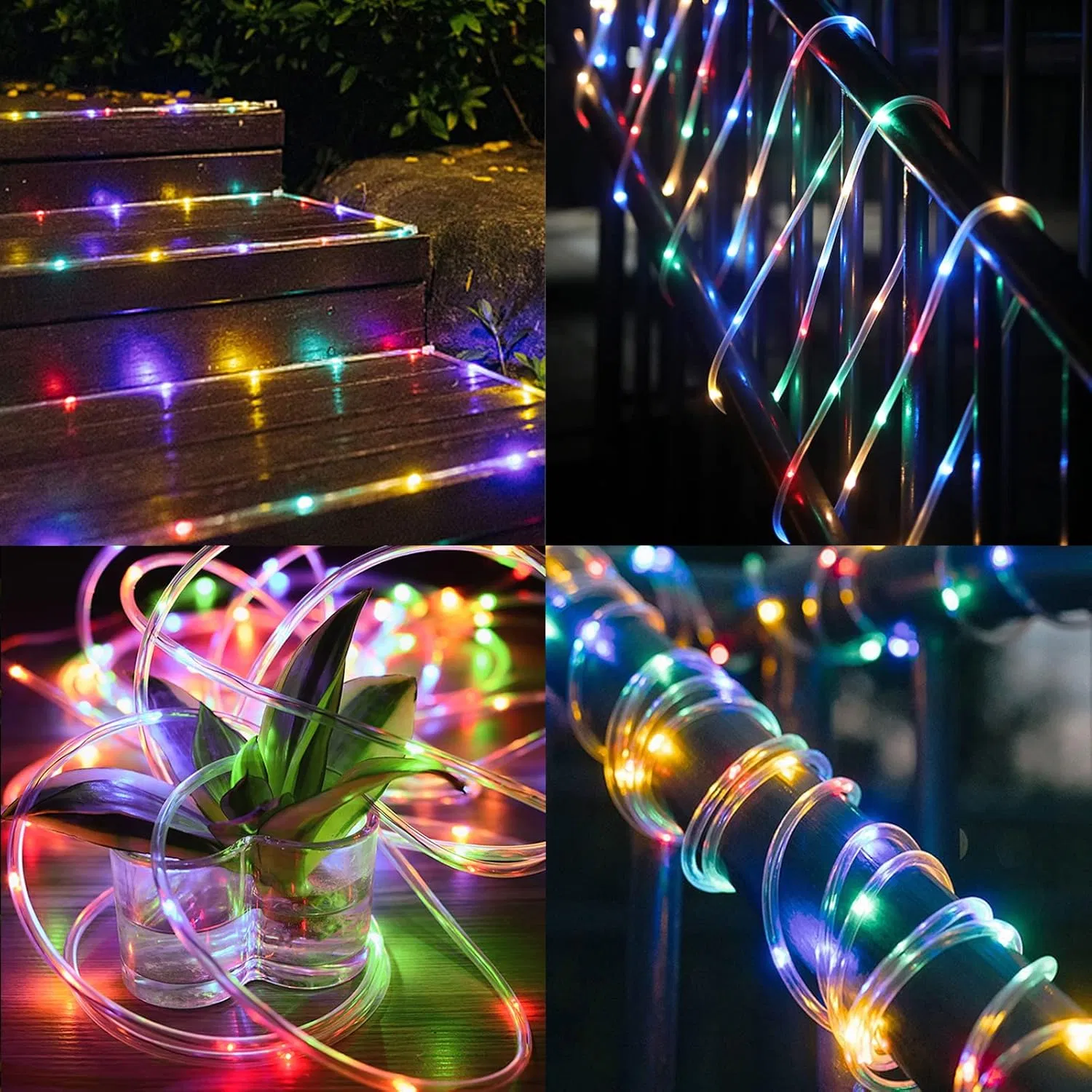 Newest Ws2812 LED Magic Tube Strip Light APP Control Dimmable for Outdoor Park Steps Road Landscape Decor