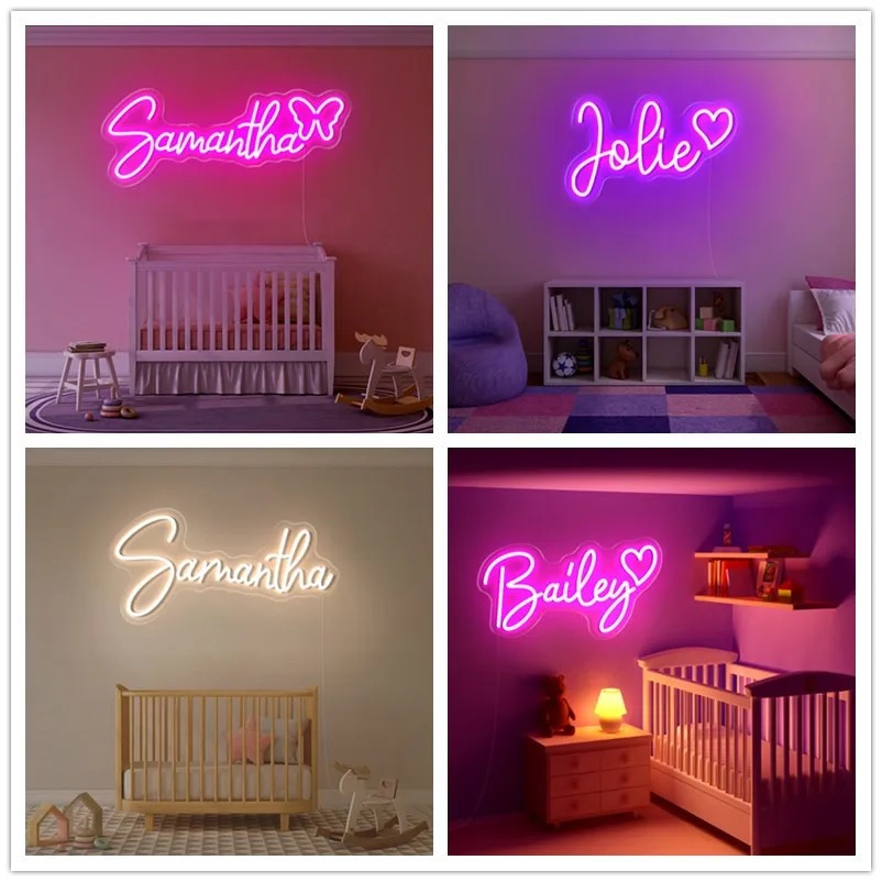 EU Us Happy Birthday PVC Waterproof LED Neon Light Advertising Use Flex Neon Custom Neon Sign