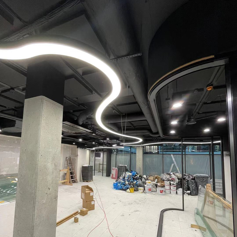 Aluminum Office up-Down Wall Pendant Snake Shape Light