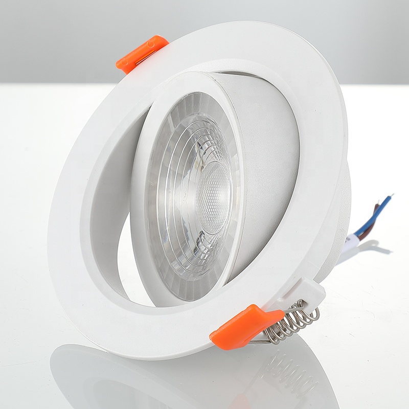 9W Surface Mounted Adjustable Recessed Aluminum LED Ceiling Downlight