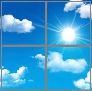 Custom 603*603mm 600*600mm Decorative Sky and Cloud LED Panel Light Sky