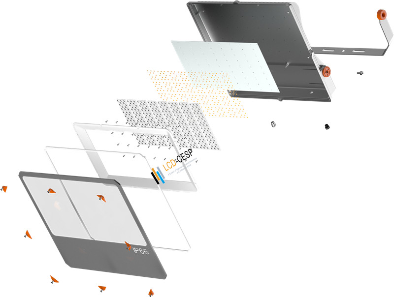 IP66 Waterproof Outdoor Marine Lights 100W LED Deck Flood Light Cove Lighting Lamp