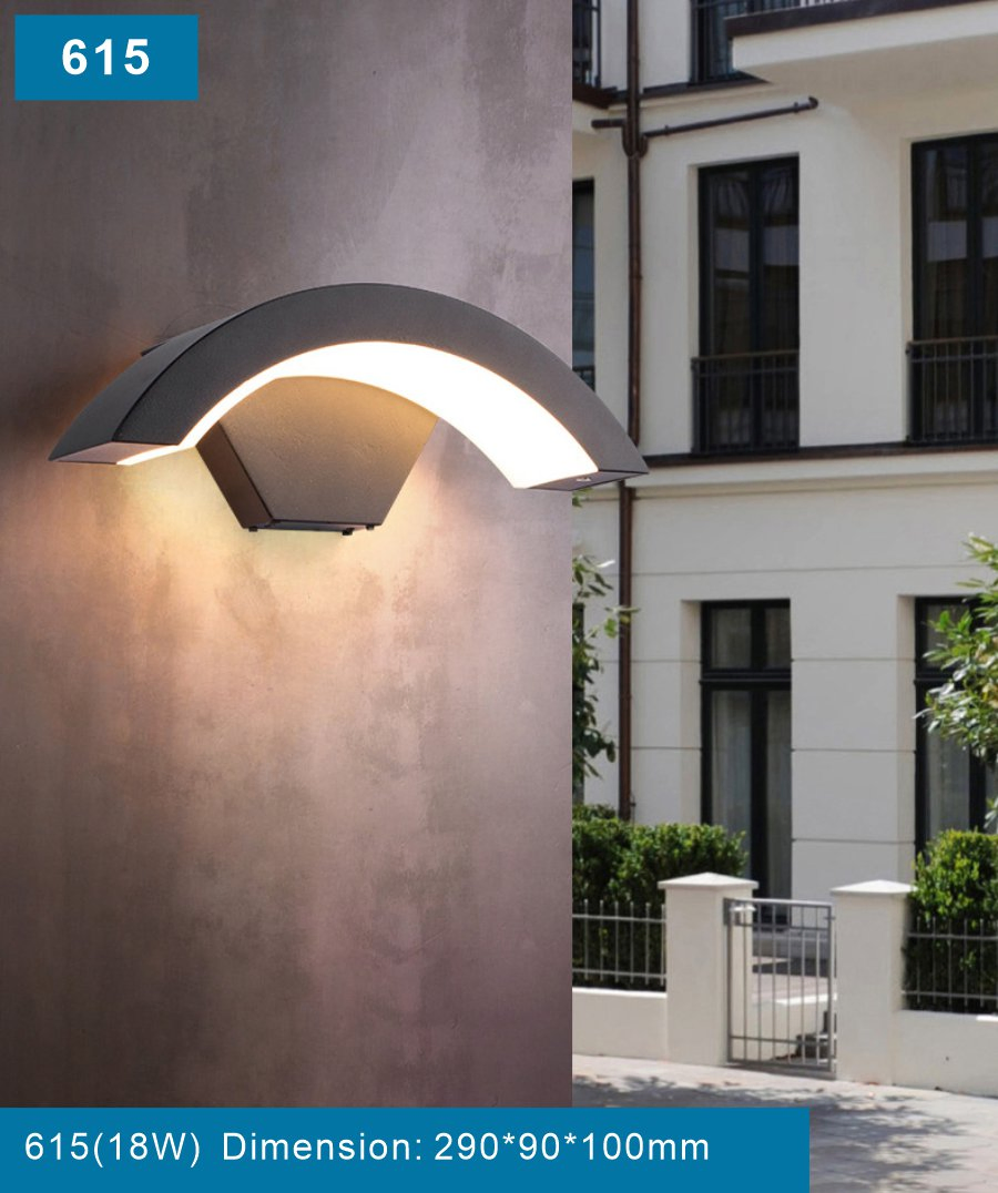 615 24W Sphere Hall Workshop Wall Lamp Outdoor House Wall Mounted LED Lighting Step Staircase Large Geometric Wall Light for Hotel Home Guest Room Project Sale