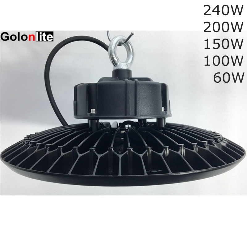 Dimmable Sensor 100-277V Bracket Ring Hanging 200W 200 Watts Industrial Highbay Low Bay UFO LED Light