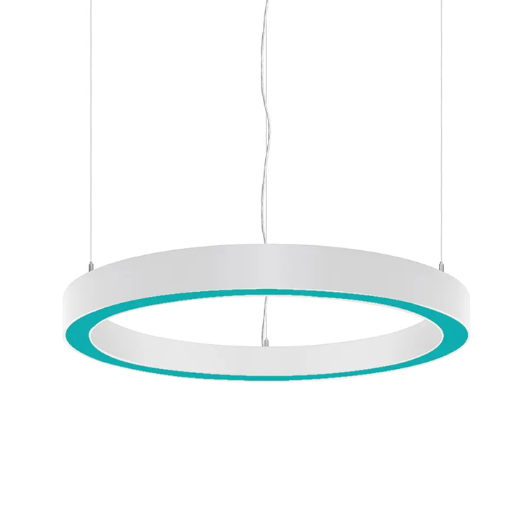 High Quality Modern Design Linear Aluminum Office LED Pendant Light up Down Lighting RGBW Color IP20 Rated 90 Ra Color Rendering