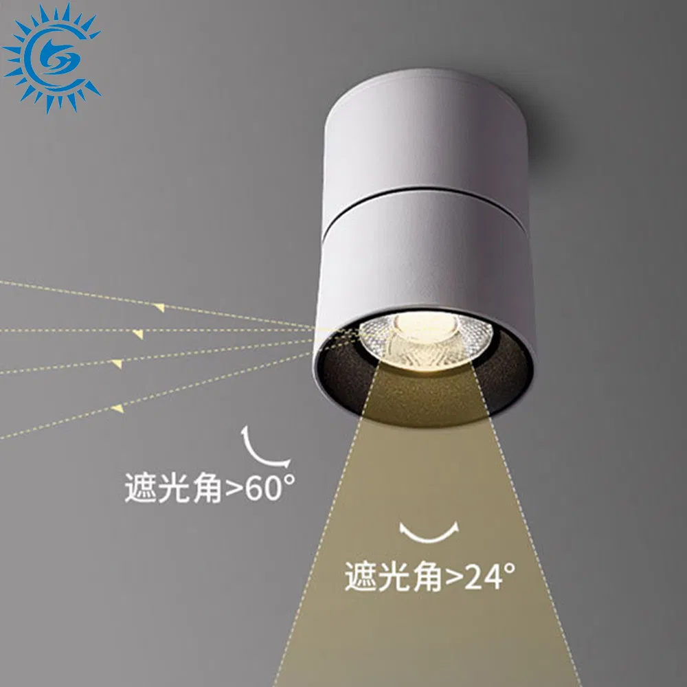 10W 20W 30W 110V 220V Foldable Hole Free Rotate 360 Degrees COB LED Surface Mounted Spotlighting Downlight Track Lighting