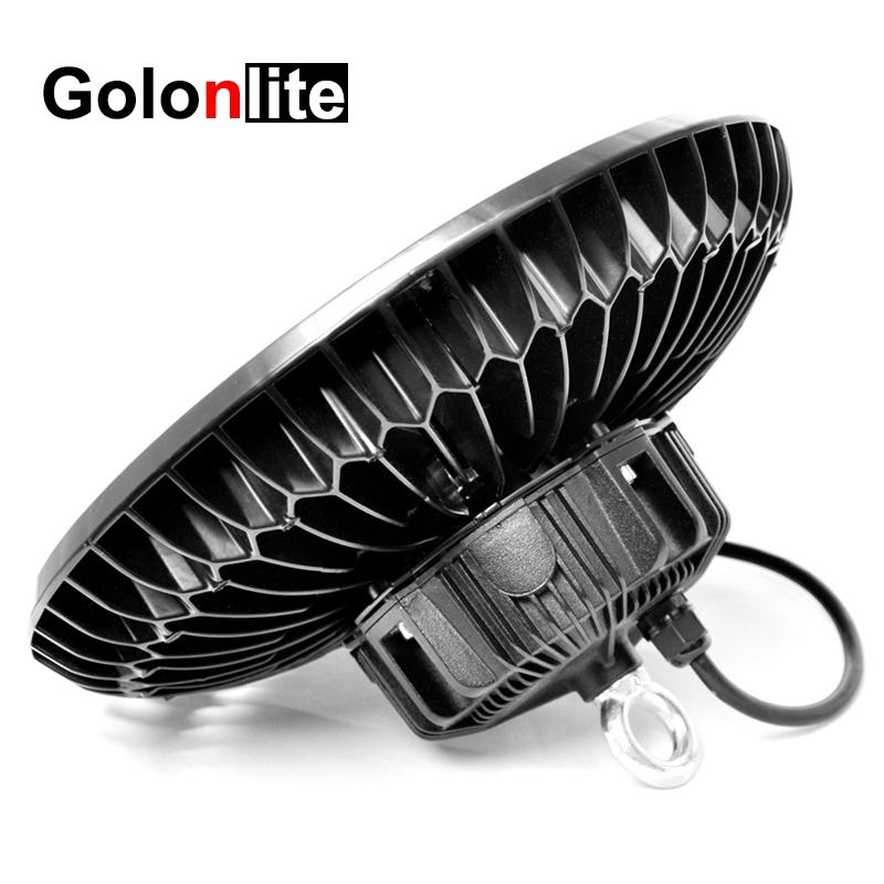 Dimmable Sensor 100-277V Bracket Ring Hanging 200W 200 Watts Industrial Highbay Low Bay UFO LED Light