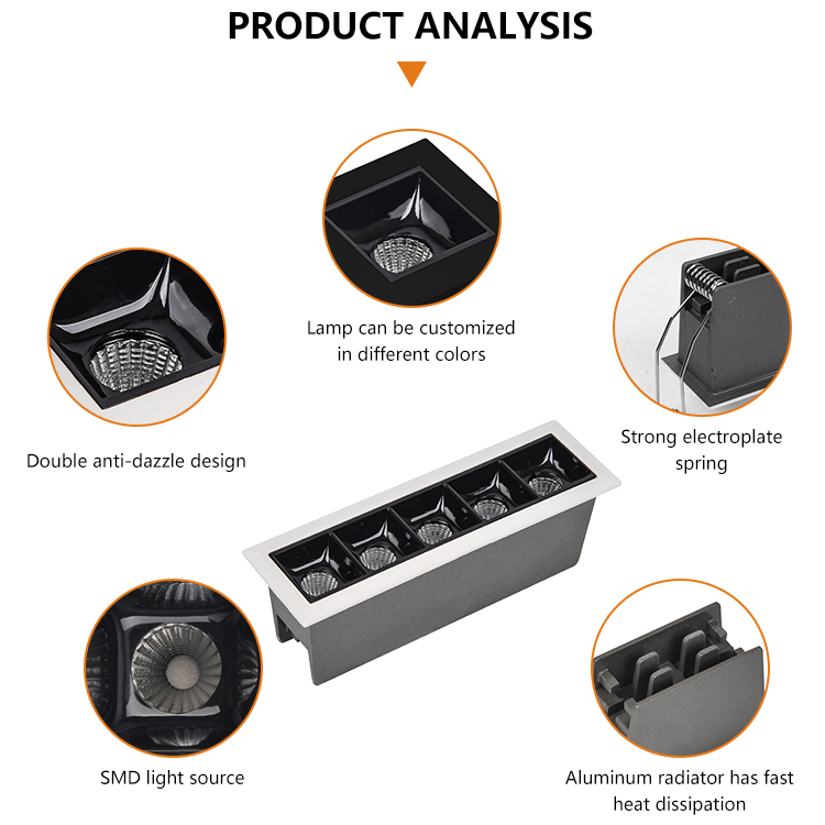Premium 2W LED Linear Light with Wide Beam Angles
