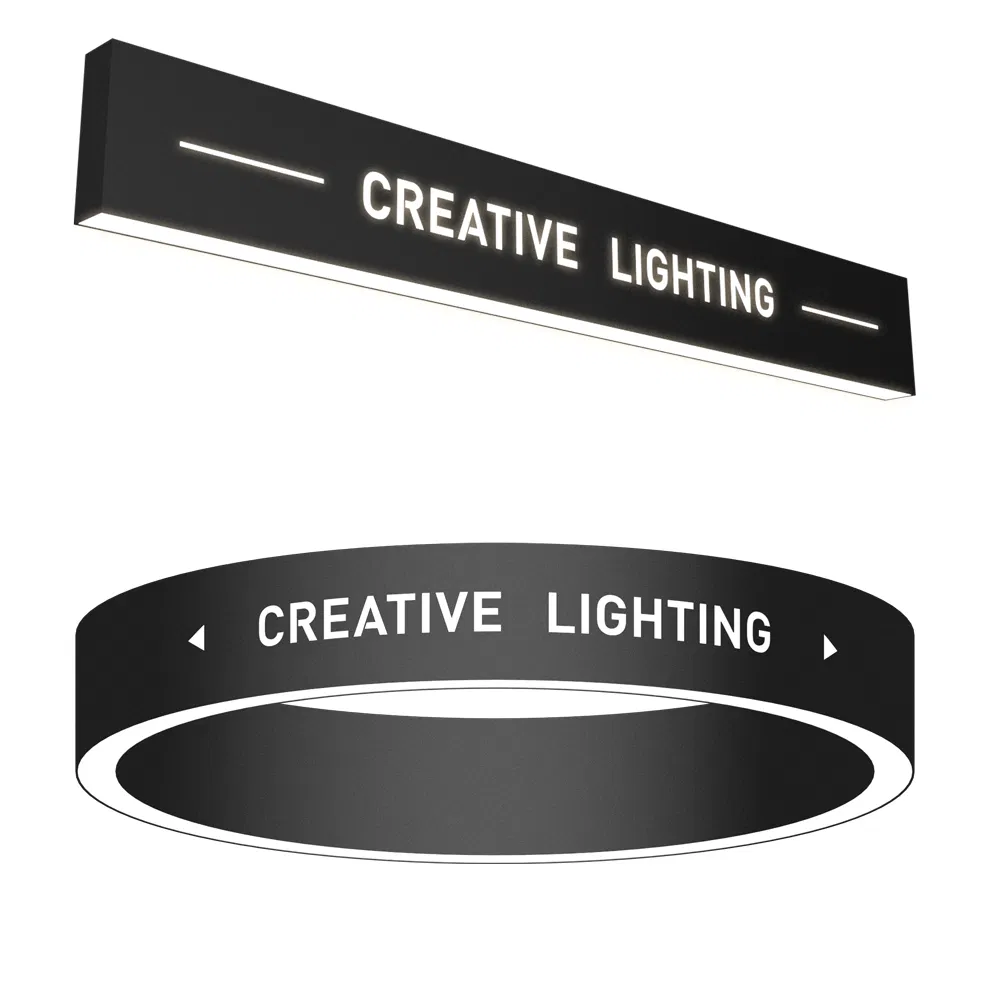 CE Approved up/Down Emitting Round Shape Pendant Linear Light with 200mm Height