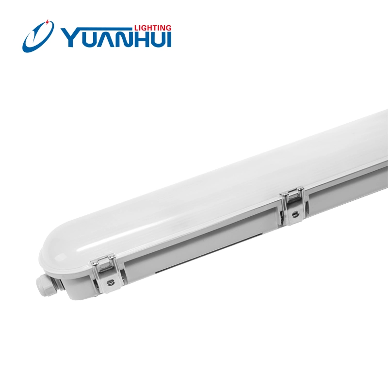 130lm/W IP65 Ik08 Linear Low Bay Tri-Proof LED Light, Waterproof Batten