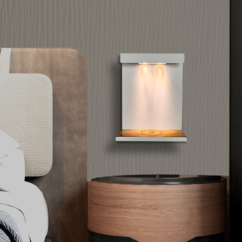 2023 Hot Sale LED Light Indoor Wood Wall Sconce for Bedroom, Bedside