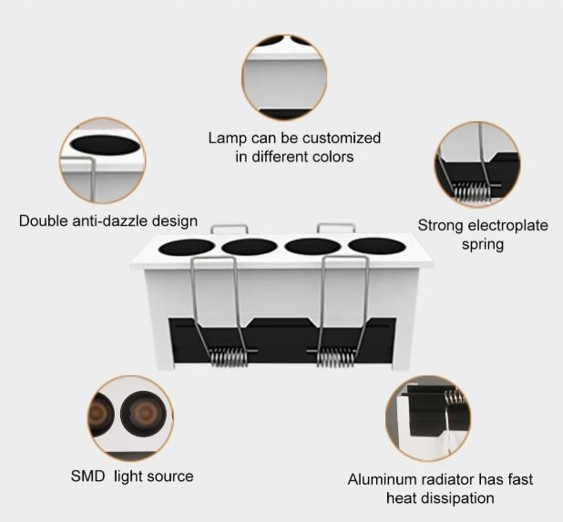 Modern LED Linear Down Light for Kitchens and Bedrooms