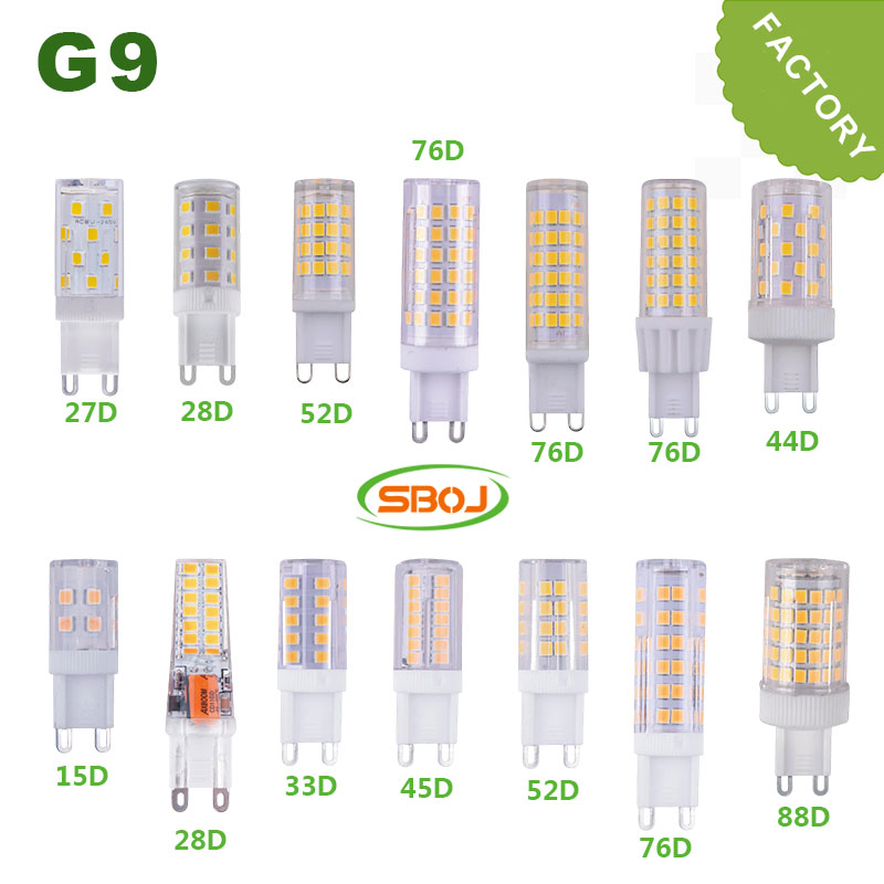 First OEM Factory AC220-240V IC Formula Non-Flicker LED Ceramic Bulb Corn Light 75D 7W G9