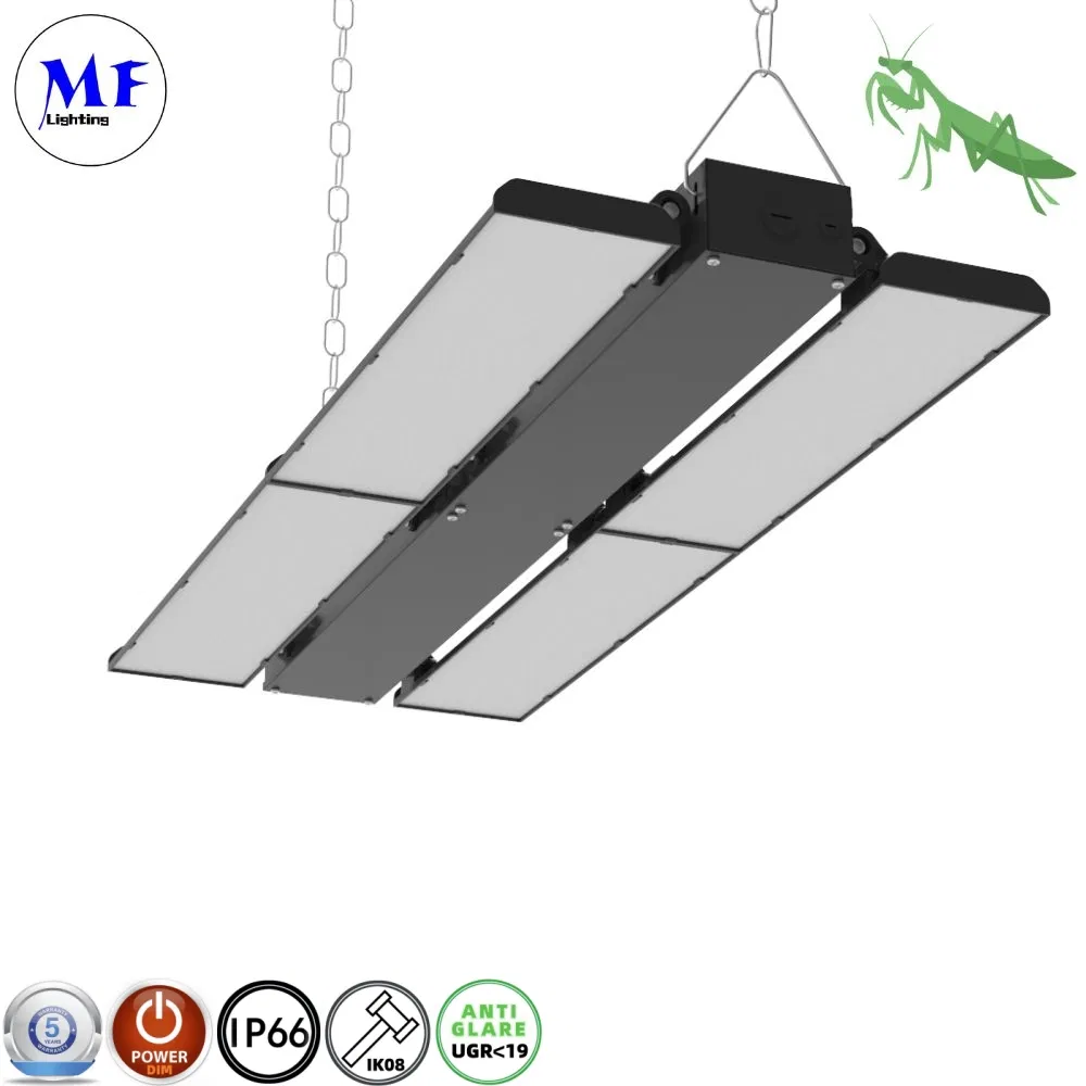 Factory Price 150W 170lm/W IP66 Waterproof Dimmable Aluminum LED Highbay Lamp LED Linear High Bay Light for Factory Workshop Warehouse Logistics Center