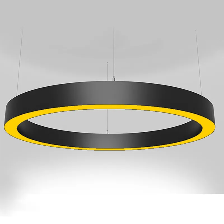 High Quality Modern Design Linear Aluminum Office LED Pendant Light up Down Lighting RGBW Color IP20 Rated 90 Ra Color Rendering