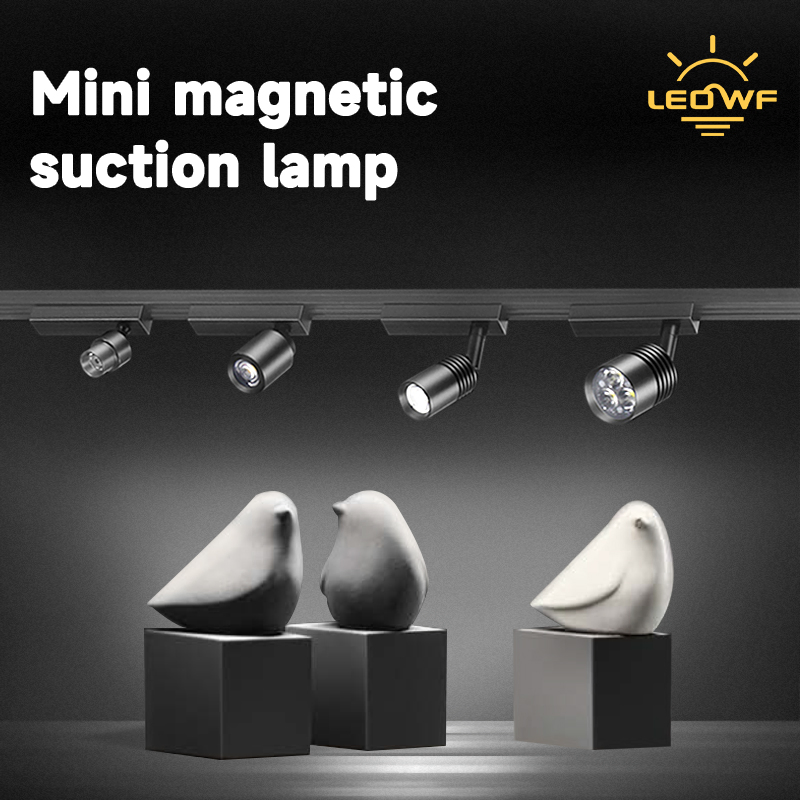 Adjustable Focus Mini LED Track Light, Jewelry Museum Display Cabinet Spotlight