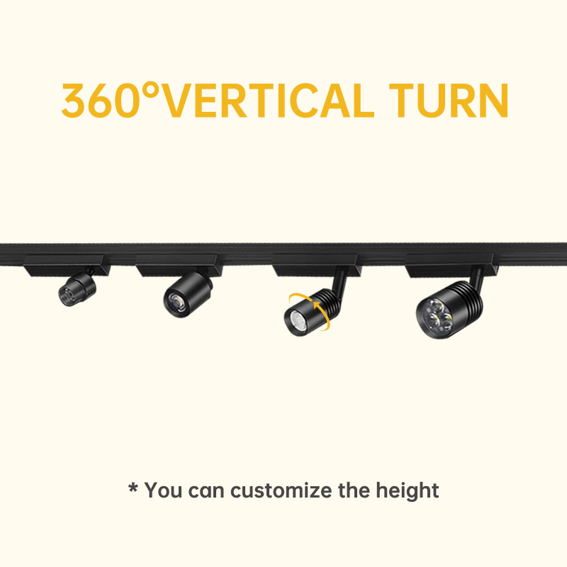 Adjustable Focus Mini LED Track Light, Jewelry Museum Display Cabinet Spotlight