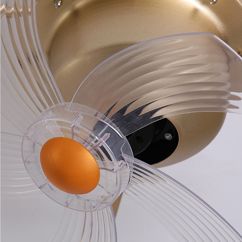 Modern Black/White Crystal Flush Mount LED Ceiling Fan Light for Living Room