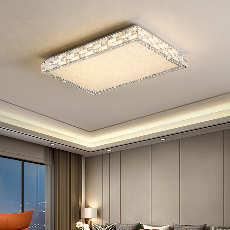 New Modern Crystal LED Ceiling Light Whosale Price Rectangle Chandelier Lighting for Dining Room Bedroom (3096)