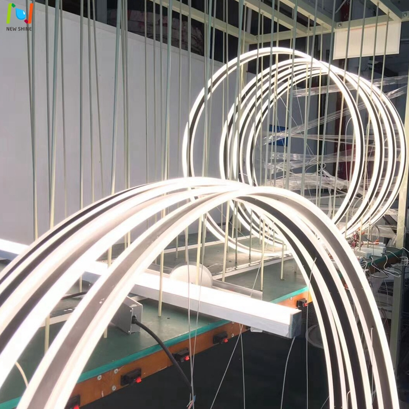 up 30W Down 30W Direct Indirect Pendant Light Circular Suspended Light Fixture