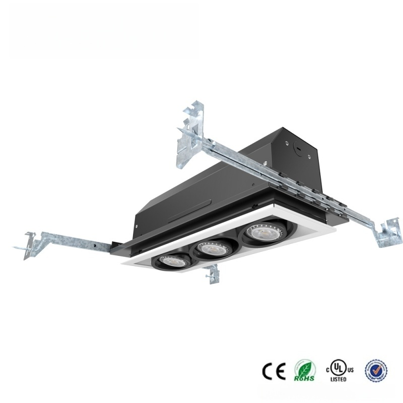 LED Grille Lamp Factory Directly 3-Lamp GU10 bulb New Down Light