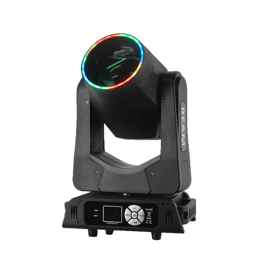 Hot Sale 150W LED Super Sharpy Beam Moving Head Stage Light for DJ Disco Club Wedding Theater Church Show Event with Ring