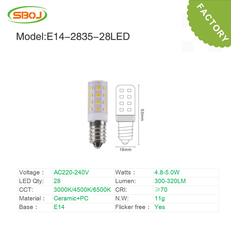 Top Supplier in China One-Hand Selling LED Ceramic Bulb Corn Light 28d 3W E14 G9