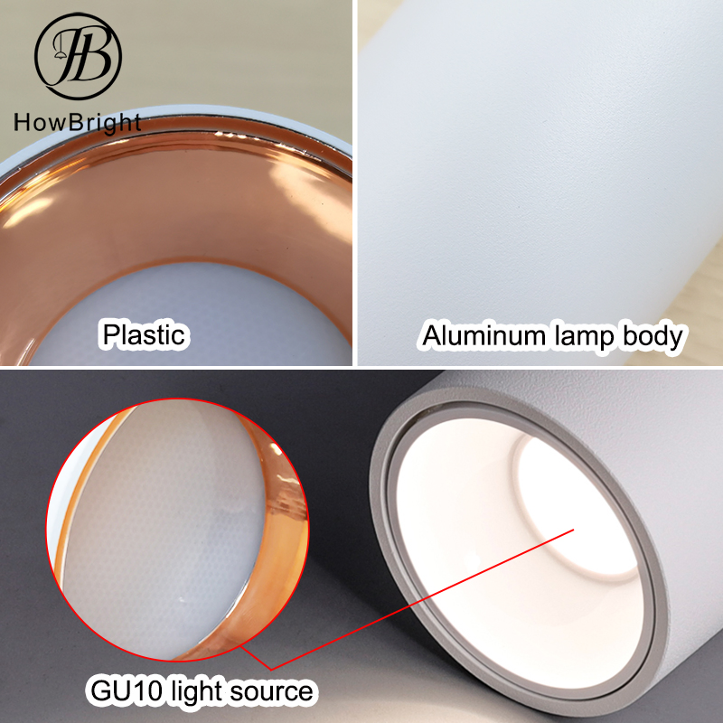 Cheap Price Surface Mounted Plastic Front Ring GU10 Down Light Fixture Spot Light for Home Shop MR16