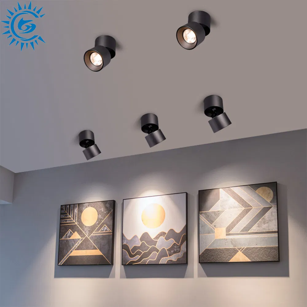 10W 20W 30W 110V 220V Foldable Hole Free Rotate 360 Degrees COB LED Surface Mounted Spotlighting Downlight Track Lighting