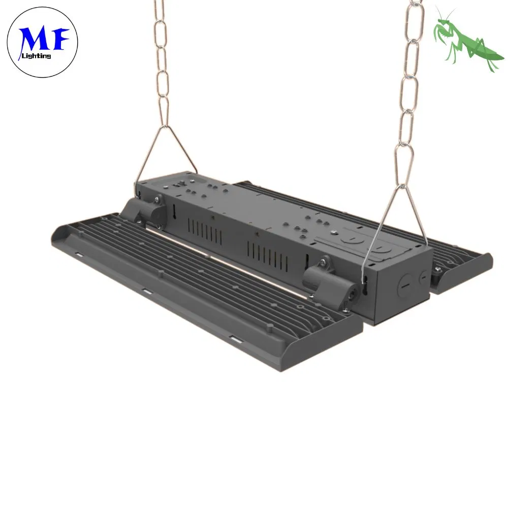 Factory Price 150W 0-10V Dimmable LED Linear High Bay Light with Daylight Sensor for Indoor Lighting