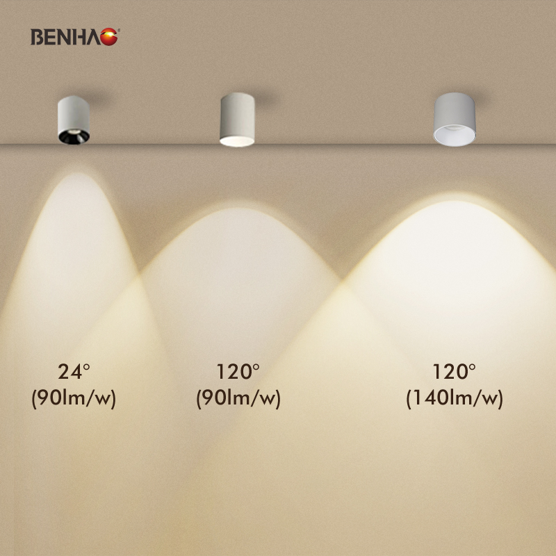 Smart Home Surface Mounted COB/SMD Optional Spotlight Interior Ceiling Lamp Anti-Glare Energy-Saving 7-30W 220V LED-Down-Light