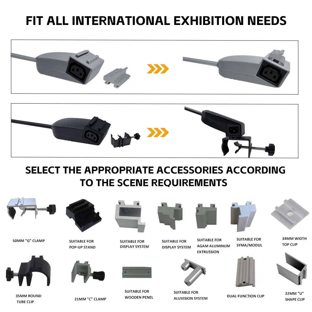 Cost-Effective Portable Series Connection Exhibit Light Exhibition Stand Light