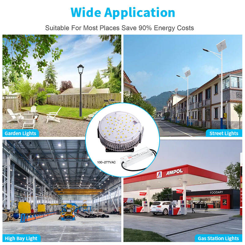 Bbier ETL RoHS Listed High/Low Bay Lighting Manufacturer Road Area Street Light with Photocell LED Retrofit Kitssolar Panel