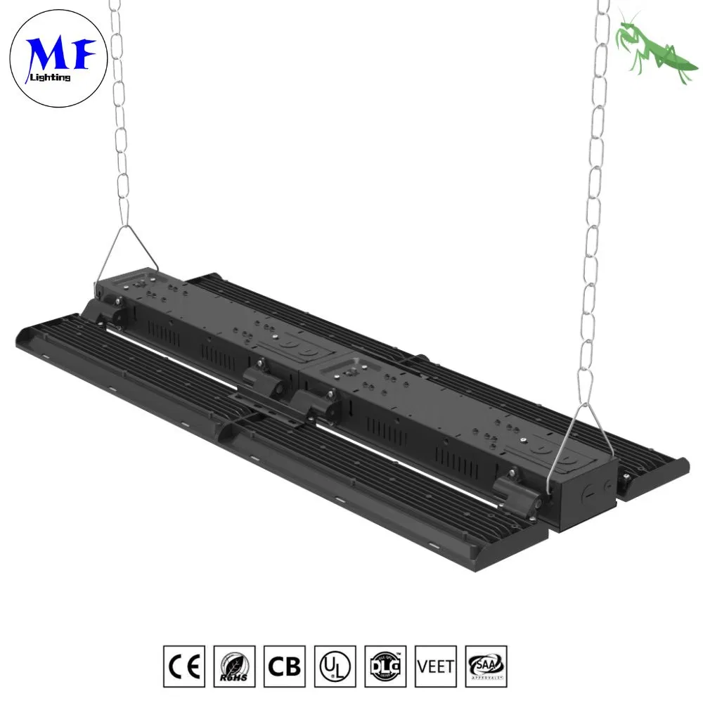 Factory Price 150W 0-10V Dimmable LED Linear High Bay Light with Daylight Sensor for Indoor Lighting