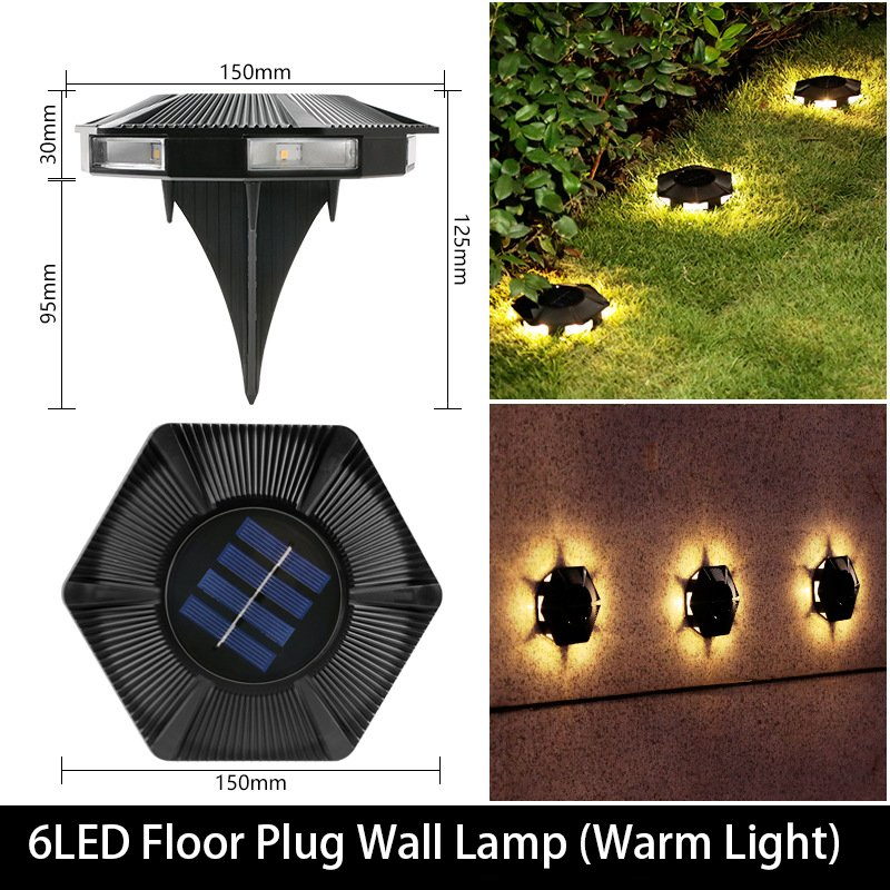 Outdoor Waterproof Solar LED Underground Light Landscape Step Courtyard Garden Lawn Lamp