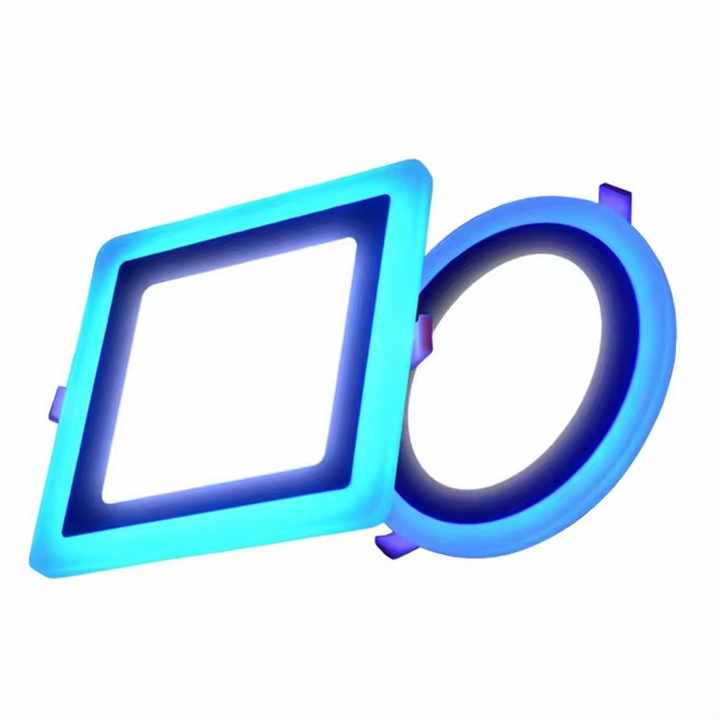 Decorative Ceiling Round Square Color Change Double Color 3+3W 6+3W 12+4W 18+6W LED Panel Light