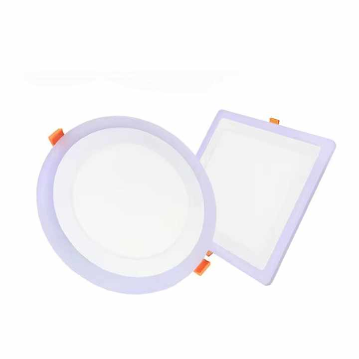 Decorative Ceiling Round Square Color Change Double Color 3+3W 6+3W 12+4W 18+6W LED Panel Light