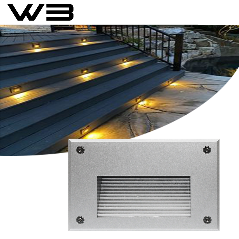 IP65 2W Durable LED Outdoor Recessed Step Light Landscape Light
