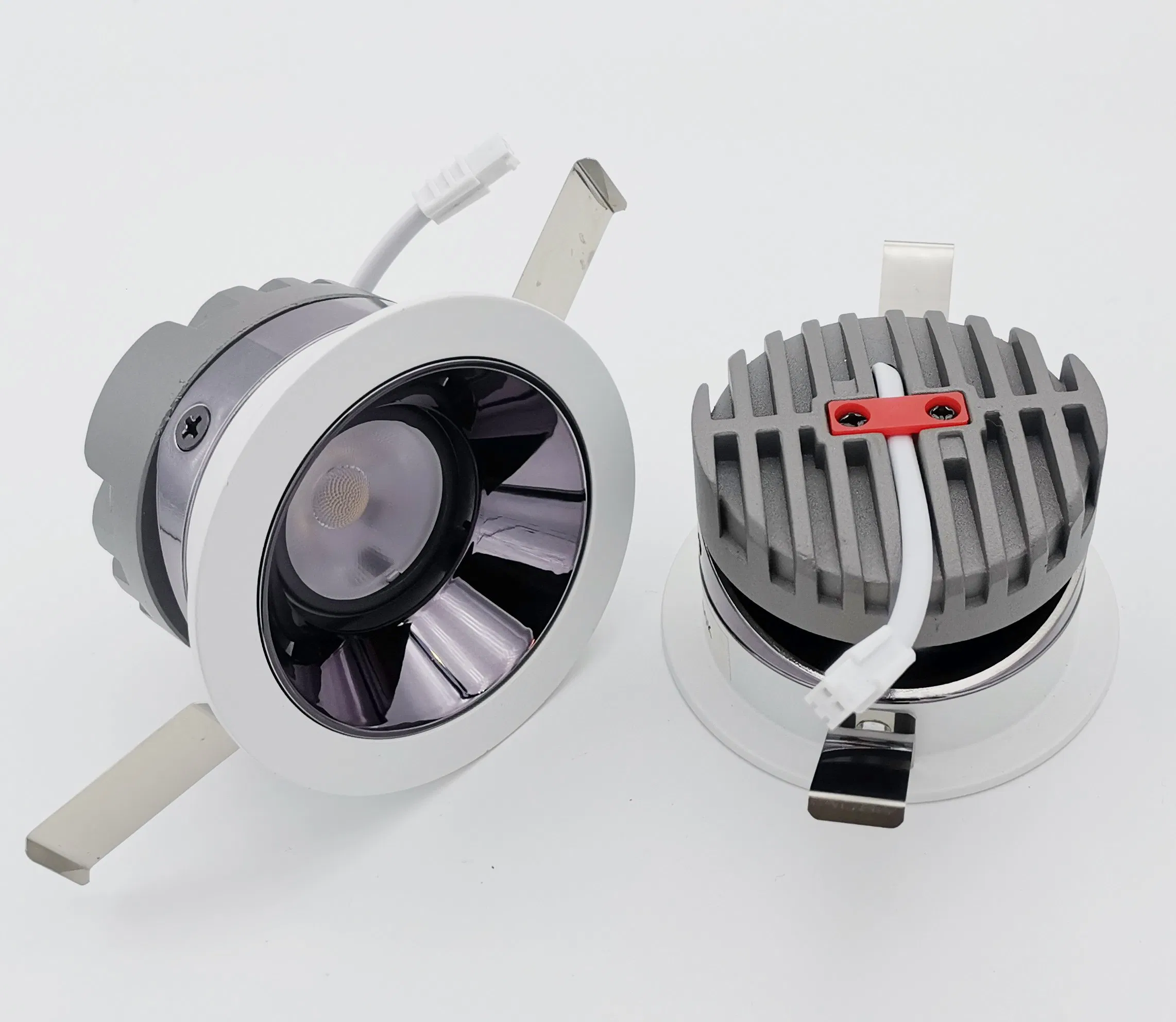 12W Ra>92 Indoor Ceiling Recessed Adjustable Downlight COB LED Wallwasher Spotlight for Residential Hotel Villas Office Showroom Store Shopping Mall Down Light