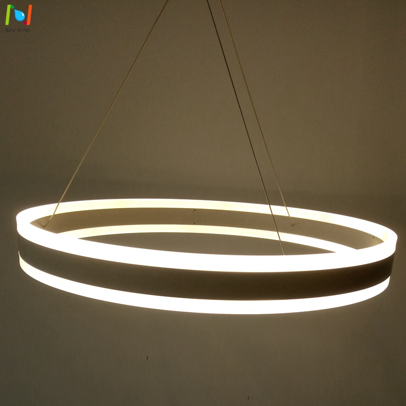 up 30W Down 30W Direct Indirect Pendant Light Circular Suspended Light Fixture