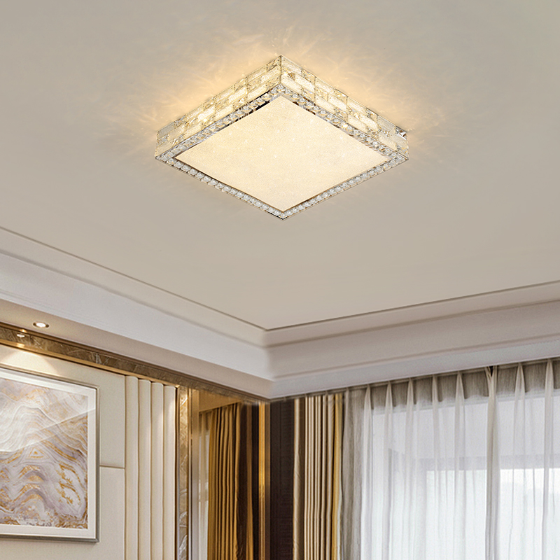 New Modern Crystal LED Ceiling Light Whosale Price Rectangle Chandelier Lighting for Dining Room Bedroom (3096)