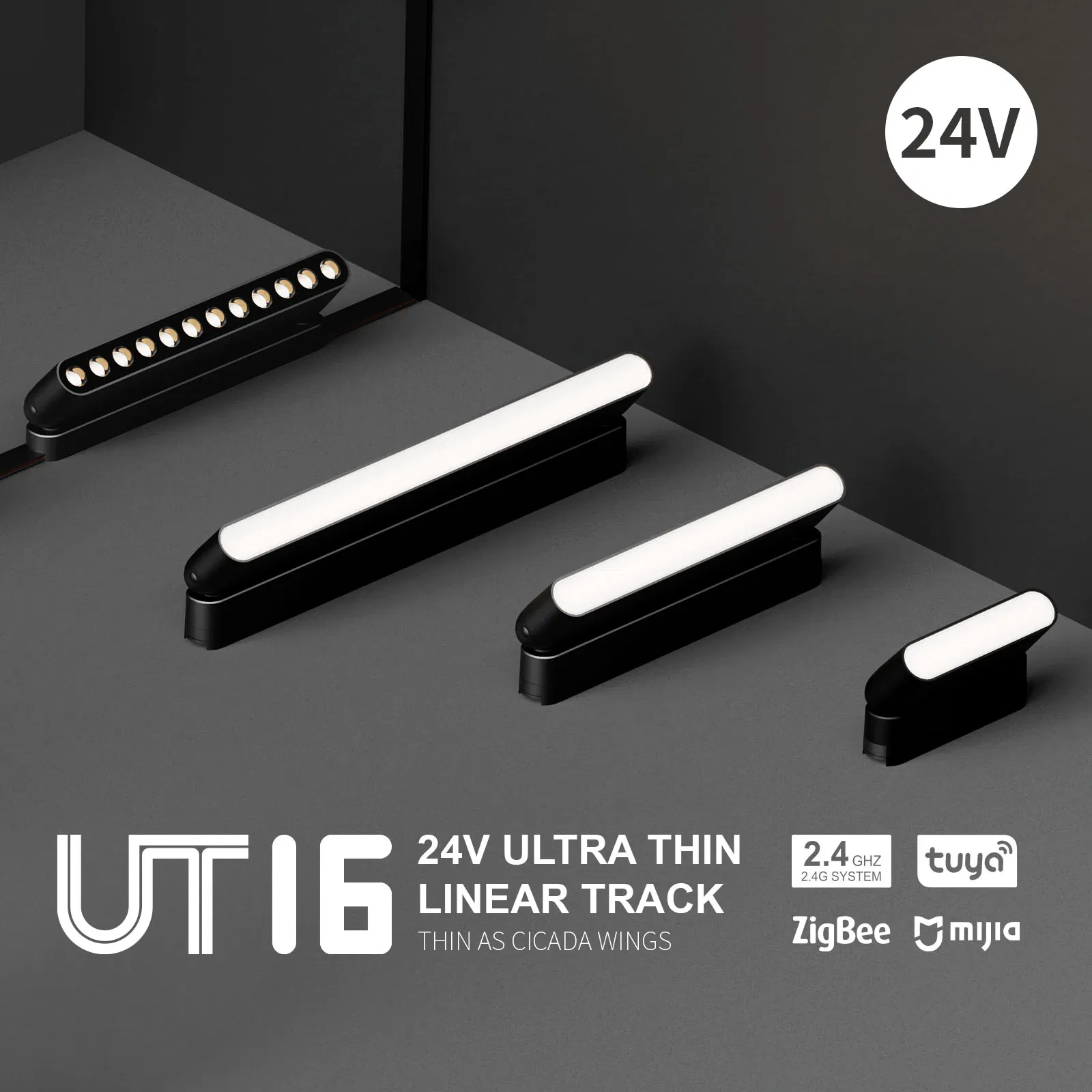 Commercial 24V Grille Lamp Dimmable Spotlights System LED Track Lights