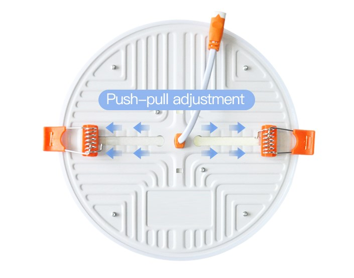 Recessed Round Flat LED Panel OEM Adjustable Ceiling Downlight